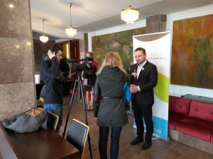 Akční tým PEF natáčí AT TV s ministrem Jurečkou