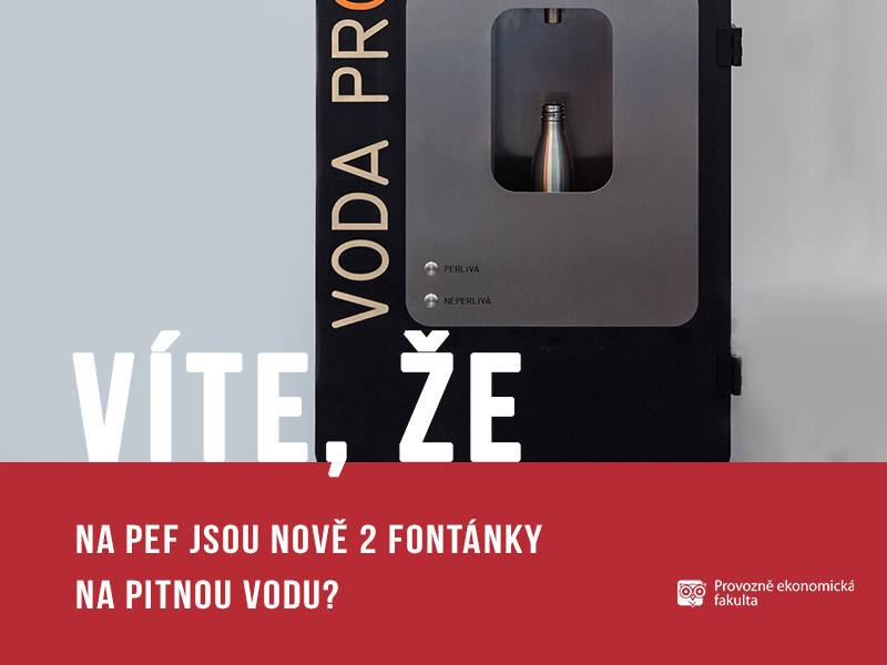 2 fontánky na pitnou vodu