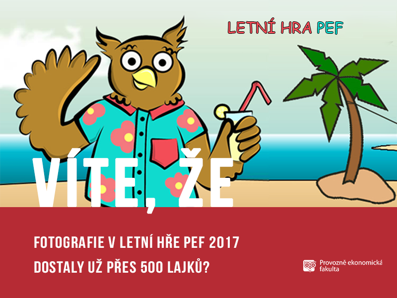 500 lajků v Letní hře PEF