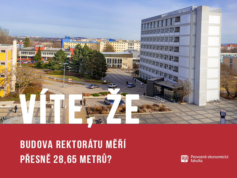 Budova rektorátu na České zemědělské univerzitě měří 28,65 metrů; autor obrázku Patrik Hácha