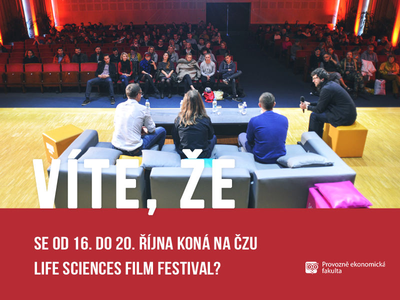 Na České zemědělské univerzitě se koná Life Sciences Film festival; autor obrázku Ondřej Fátor