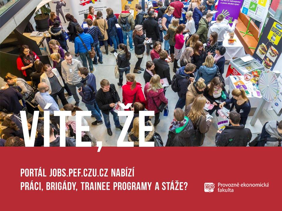 Portál jobs.pef.czu.cz