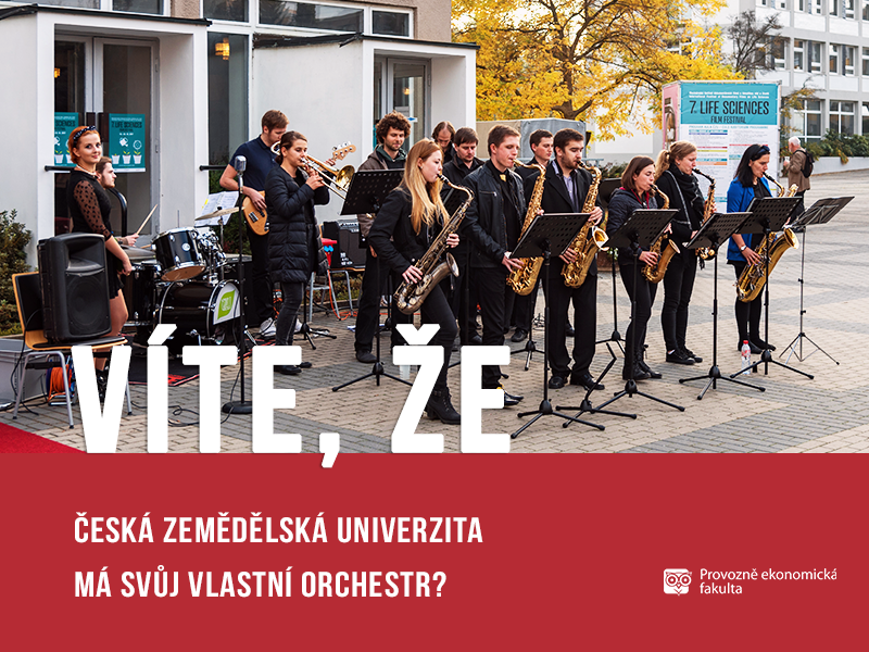 Česká zemědělská univerzita má svůj orchestr - ČZU Life Orchestra;autor obrázku Patrik Hácha