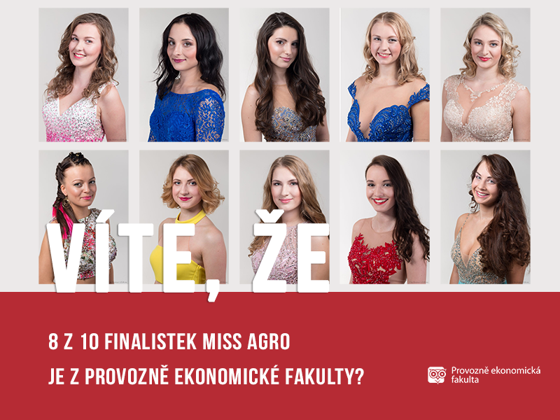 Miss Agro finalistky PEF; autor Patrik Hácha