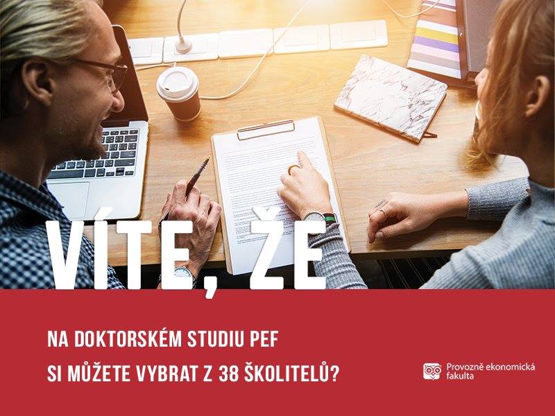 doktorské studium na PEF školitelé;autor Patrik Hácha