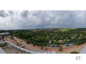 Vyhlídka 180° ze střechy ČZU směrem na Prahu